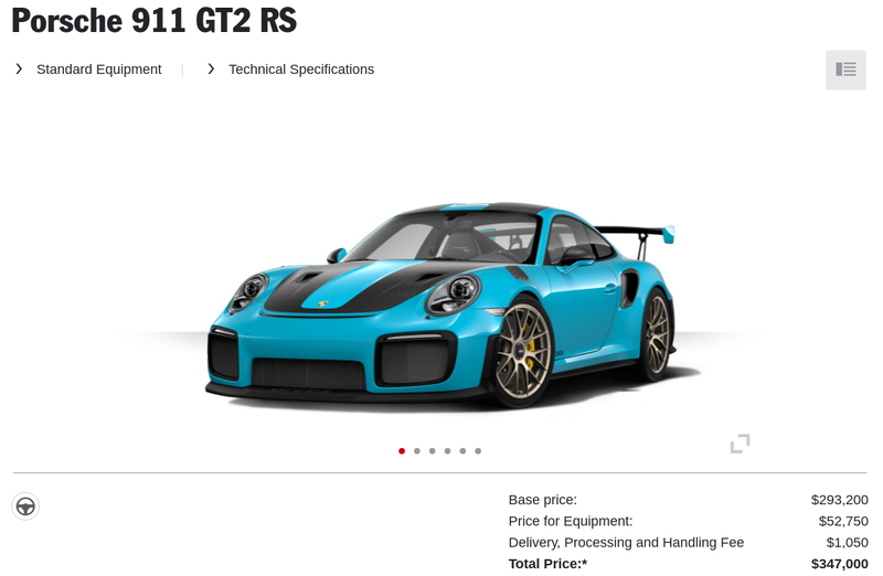 Illustration for article titled How Would You Configure Your $294,000 Porsche 911 GT2 RS?